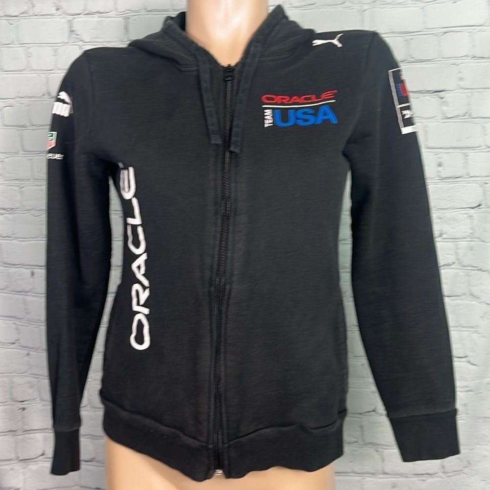 ORACLE Tag Heuer Puma Black Racing USA Hoodie Medium 34th America’s Cup Sailing
